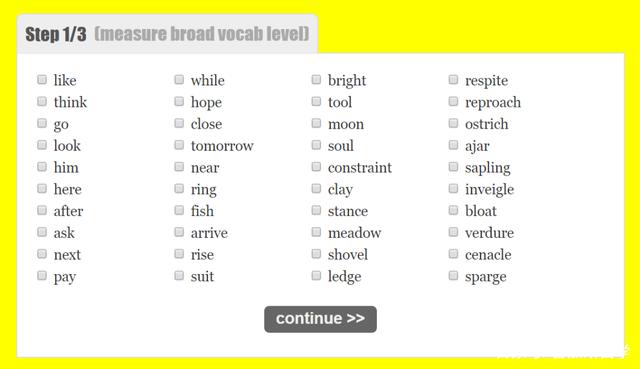 干货！这几个英语词汇量测试网站必须get起来！缩略图