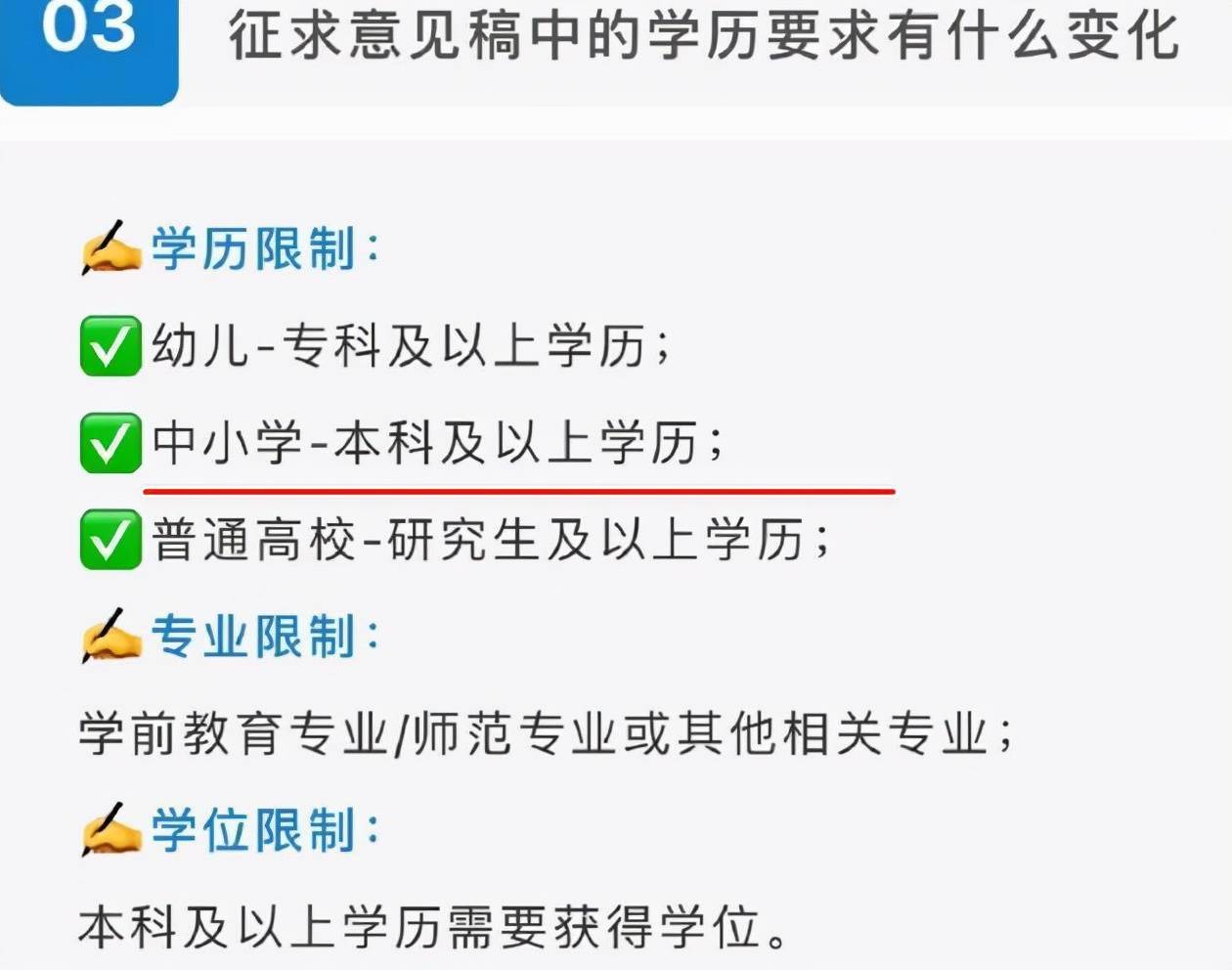 经验:非师范生不能考教资？教师法修订草案明确，开始限制学历和专业了插图(4)