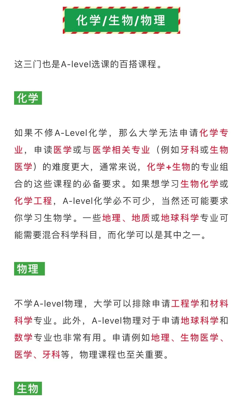 干货:想要读英国私校！哪些A-level课程最百搭含金量最高？缩略图